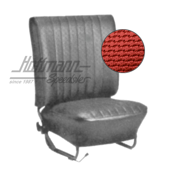 Sitzbezüge, Cabrio, 64-67, Korbmuster, rot