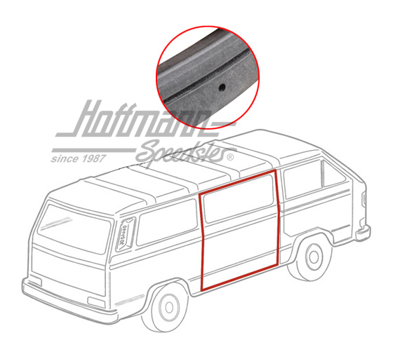 Schiebetürdichtung, Bus T3, rechts
