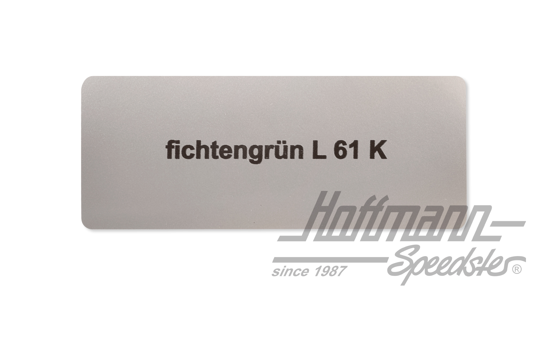 Aufkleber, Farbnummer L61K, fichtengrün