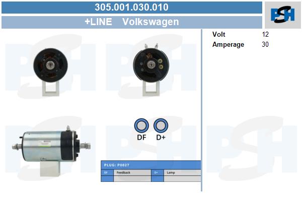 Lichtmaschine, Gleichstrom, 12V, 8.66-