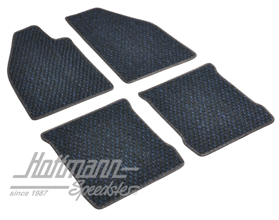 Fußmatten, Kokos, 72-, blau/schwarz, ohne Fußstütze