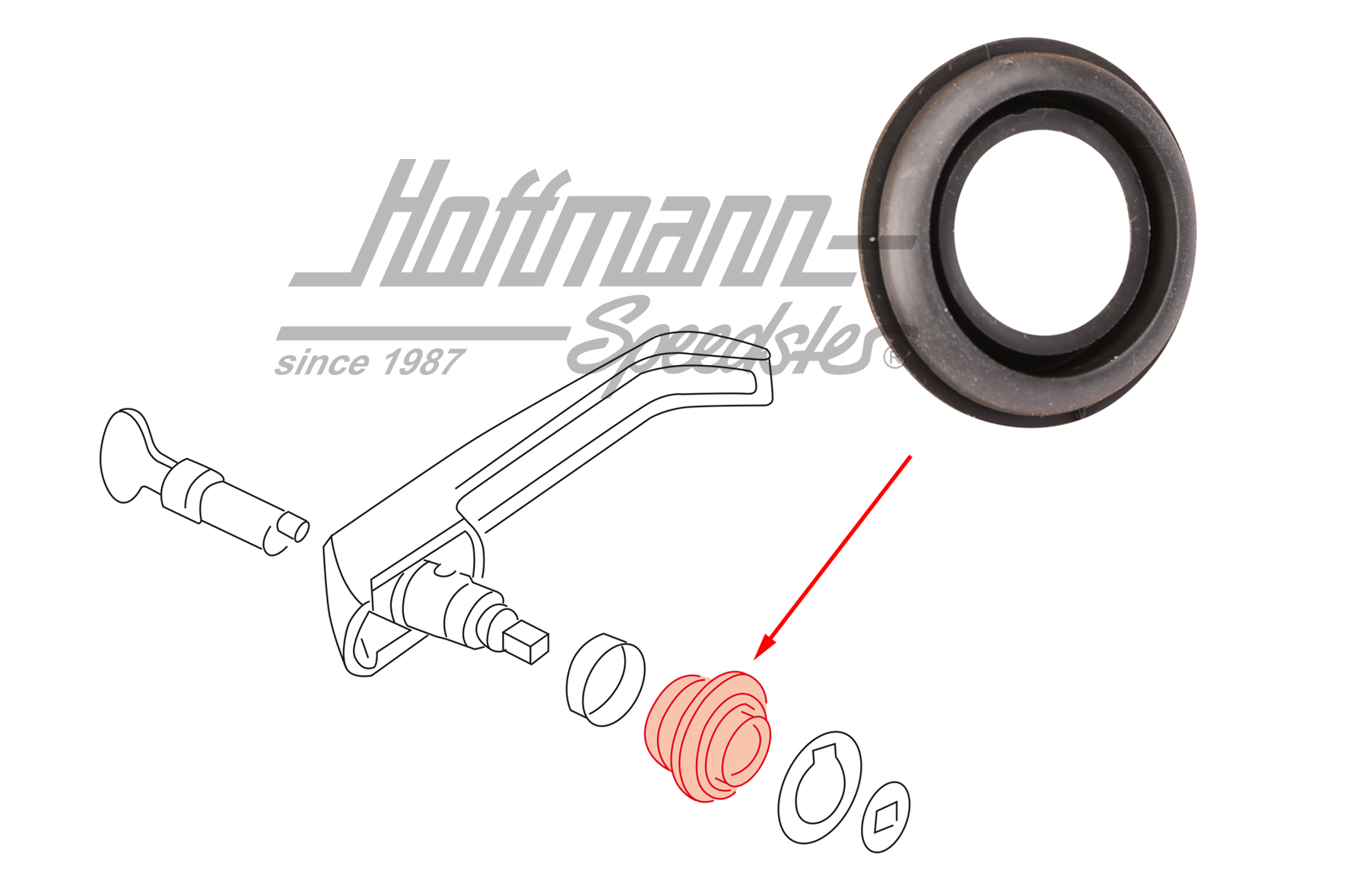 Dichtung, Schiebetürgriff, 8.84-7.92