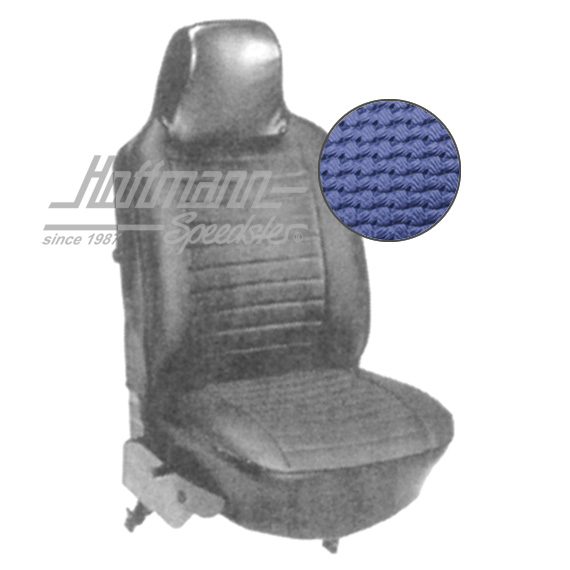 Sitzbezüge, Cabrio, 73-76, Korbmuster, blau