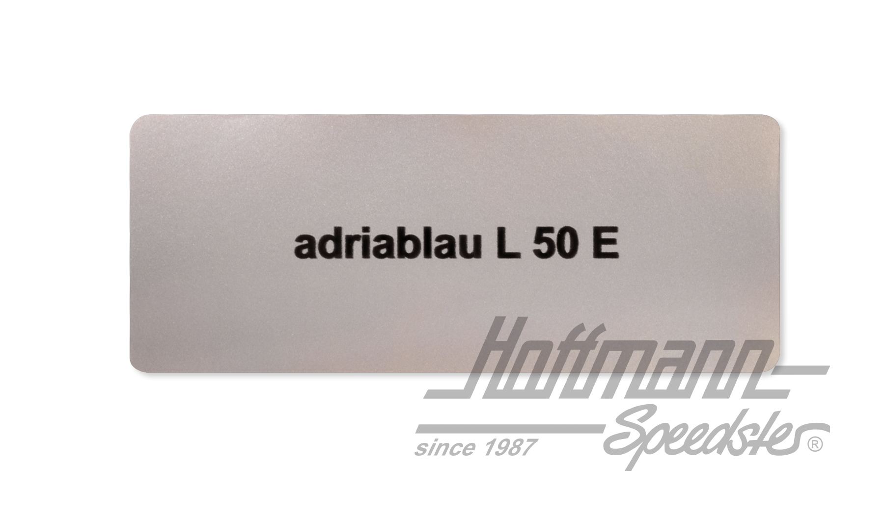 Aufkleber, Farbnummer L50E, adriablau