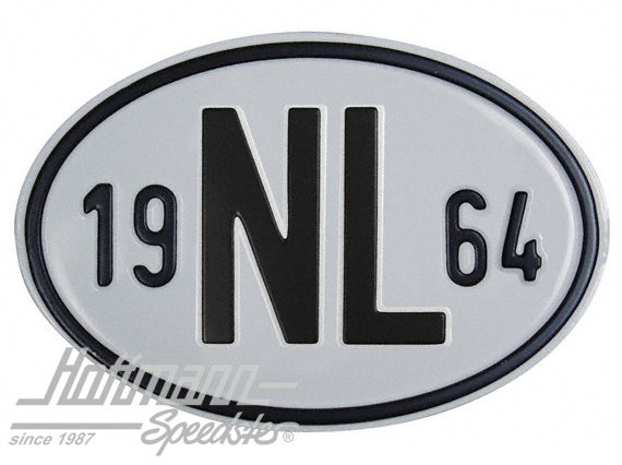 Nationalitätsschild "NL", "1964", Alu