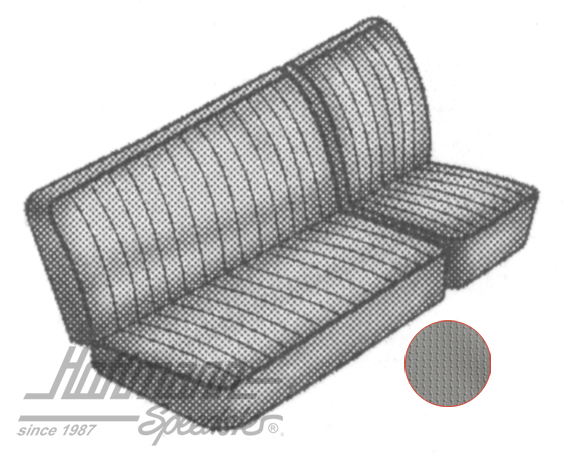 Sitzbezüge, Sitzbank vorne, 67-73, grau