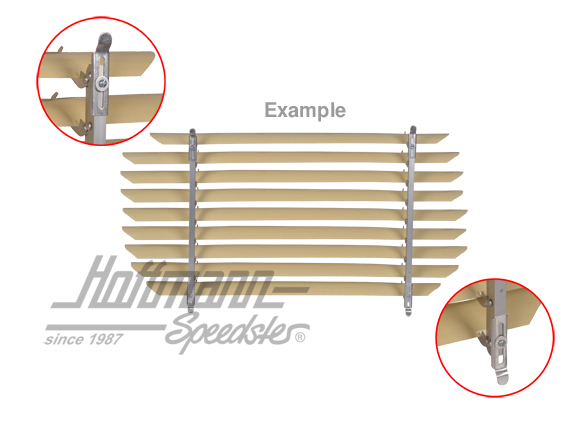 Heckfensterjalousie, Alu, beige, 53-57