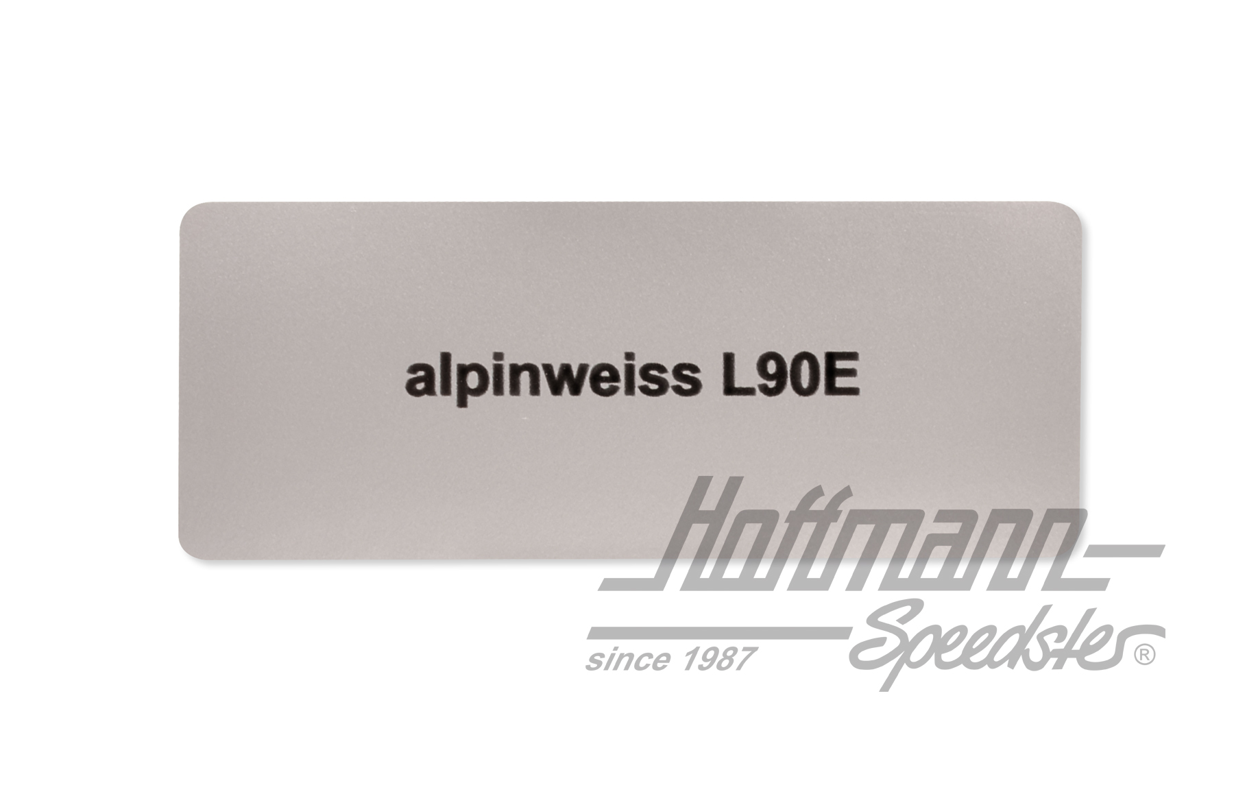 Aufkleber, Farbnummer L90E, alpinweiss