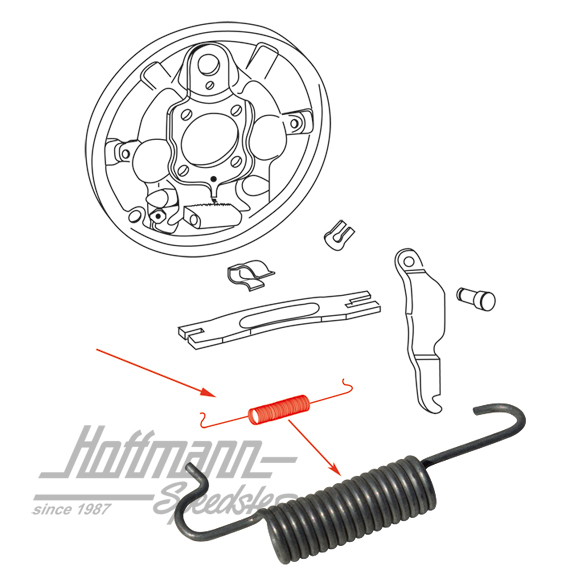 Feder, klein, Bremse, vorne/hinten