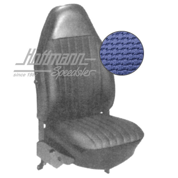 Sitzbezüge, Cabrio, 72-73, Korbmuster, blau