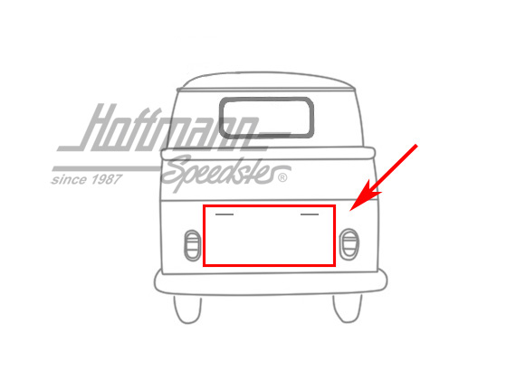 Motorklappendichtung, Bus T1, 3.55-7.67