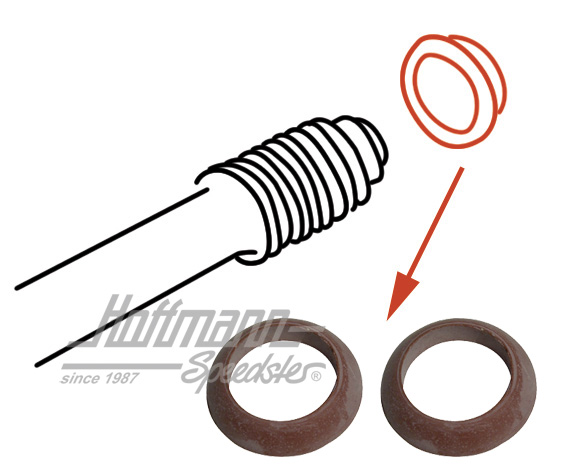 Stößelrohr-Dichtungen, Paar