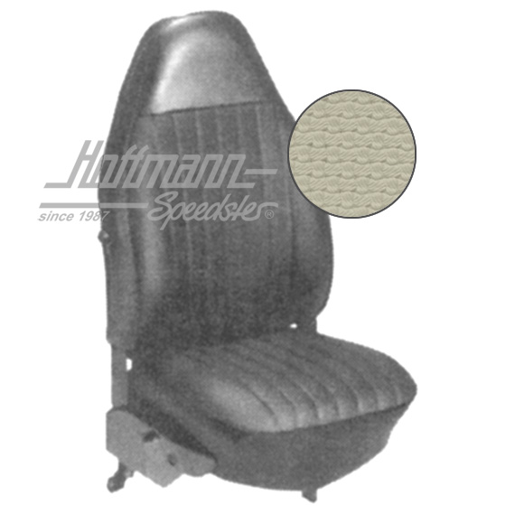 Sitzbezüge, Cabrio, 72-73, Korbmuster, altweiß