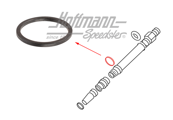 Dichtung, Einspritzdüse, Mitte,8.84-7.93