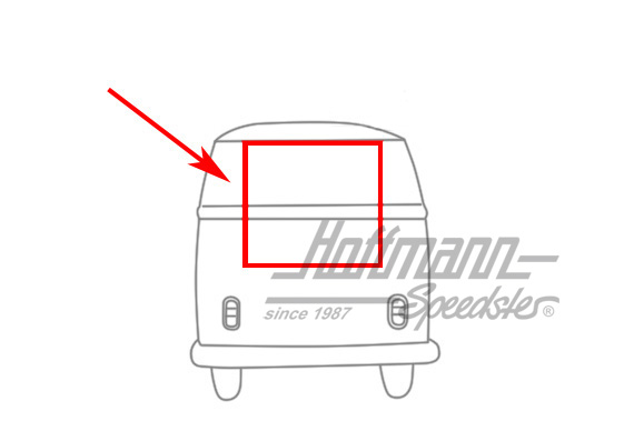 Heckklappendichtung, Bus T2, 8.71-7.79