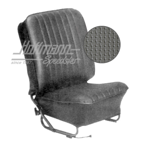 Sitzbezüge, Cabrio, 57-64, Korbmuster, grau