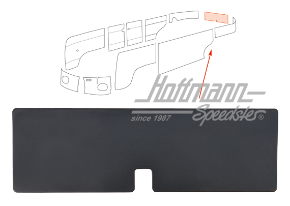 Heckklappenverkleidung, 55-63, schwarz