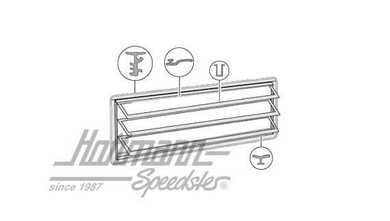 Dichtungssatz, Lamellenfenster