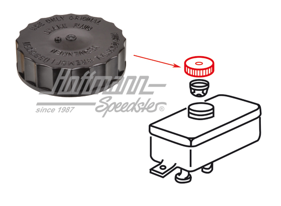 Deckel, Bremsflüssigkeitsbehälter, schraubbar
