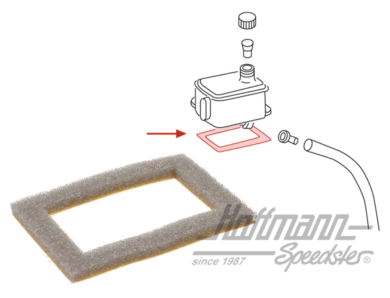 Dichtung, Bremsflüssigkeitsbehälter, oben