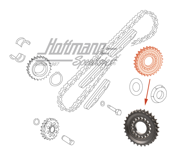 Kettenrad, Nockenwelle, 65-94