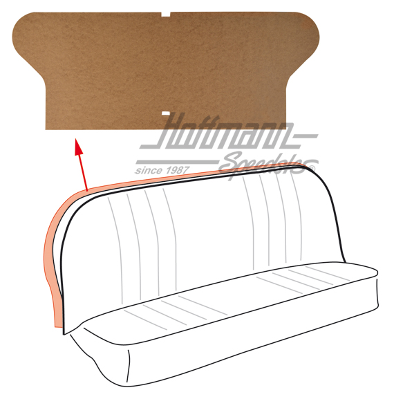 Abdeckung, Rückbank, hinten, 64-71