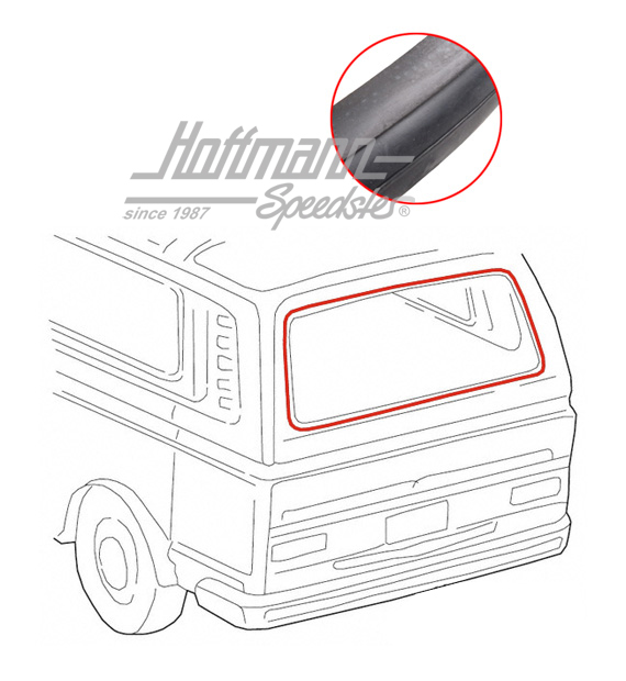 Heckscheibendichtung, Bus T3, ohne Nut