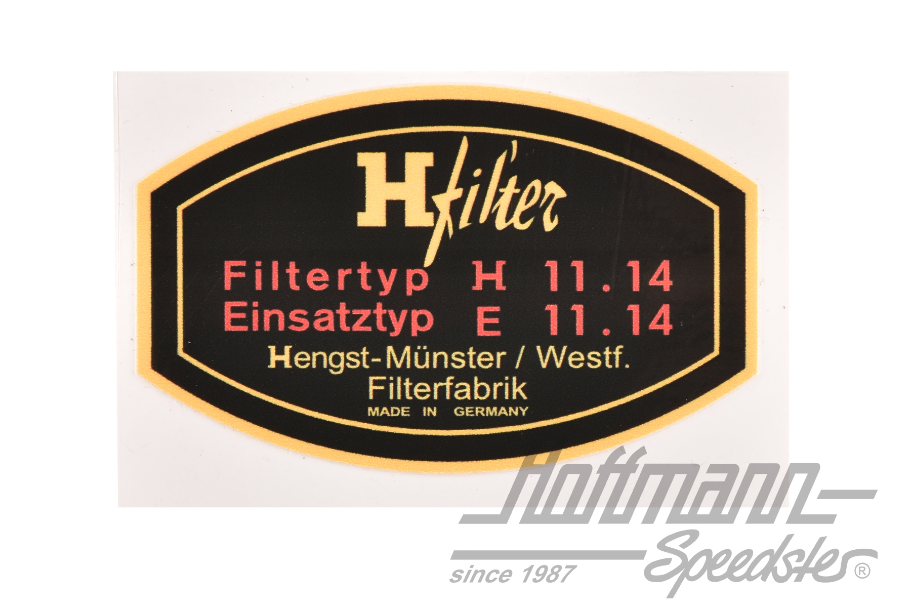 Aufkleber, H-Filter, 356/912