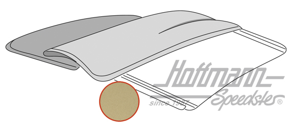 Faltdachbezug, 55-56, Sonnenland, beige