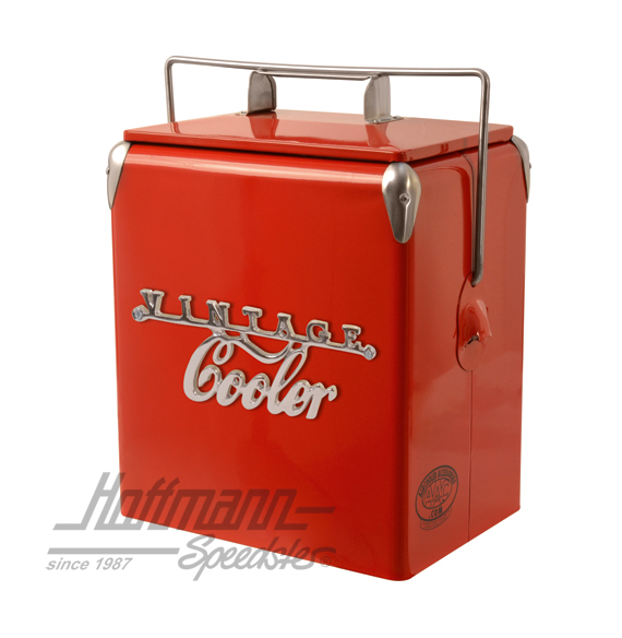 Kühlbox, Vintage Cooler, rot
