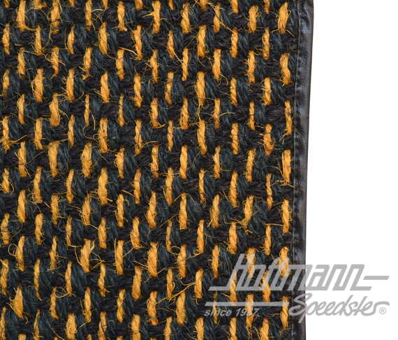 Fußmatten, Kokos, 72-, gelb/schwarz, mit Fußstütze