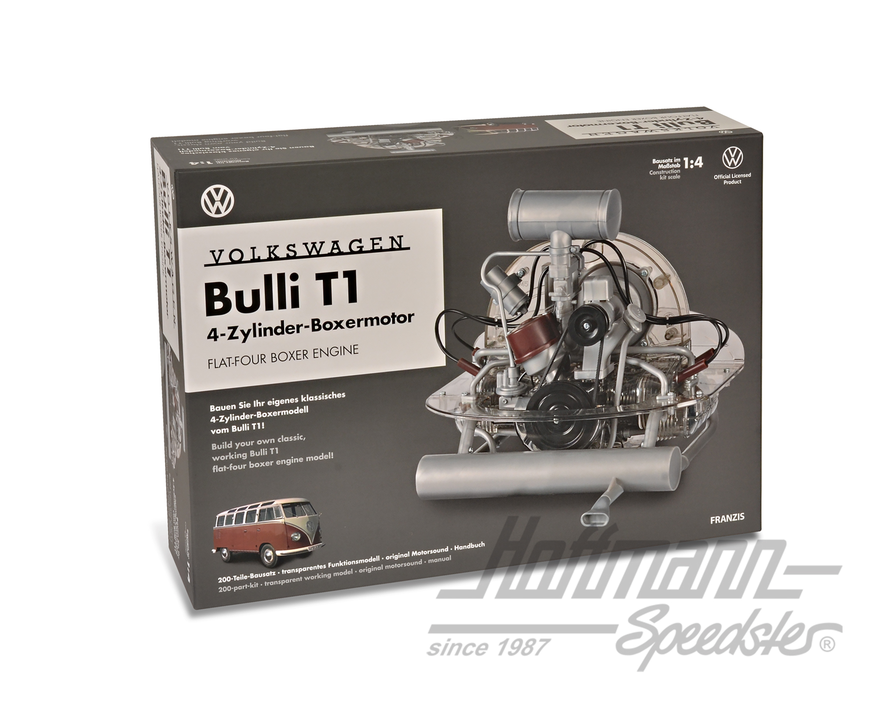 VW Bulli T1 Motor, Modellbausatz