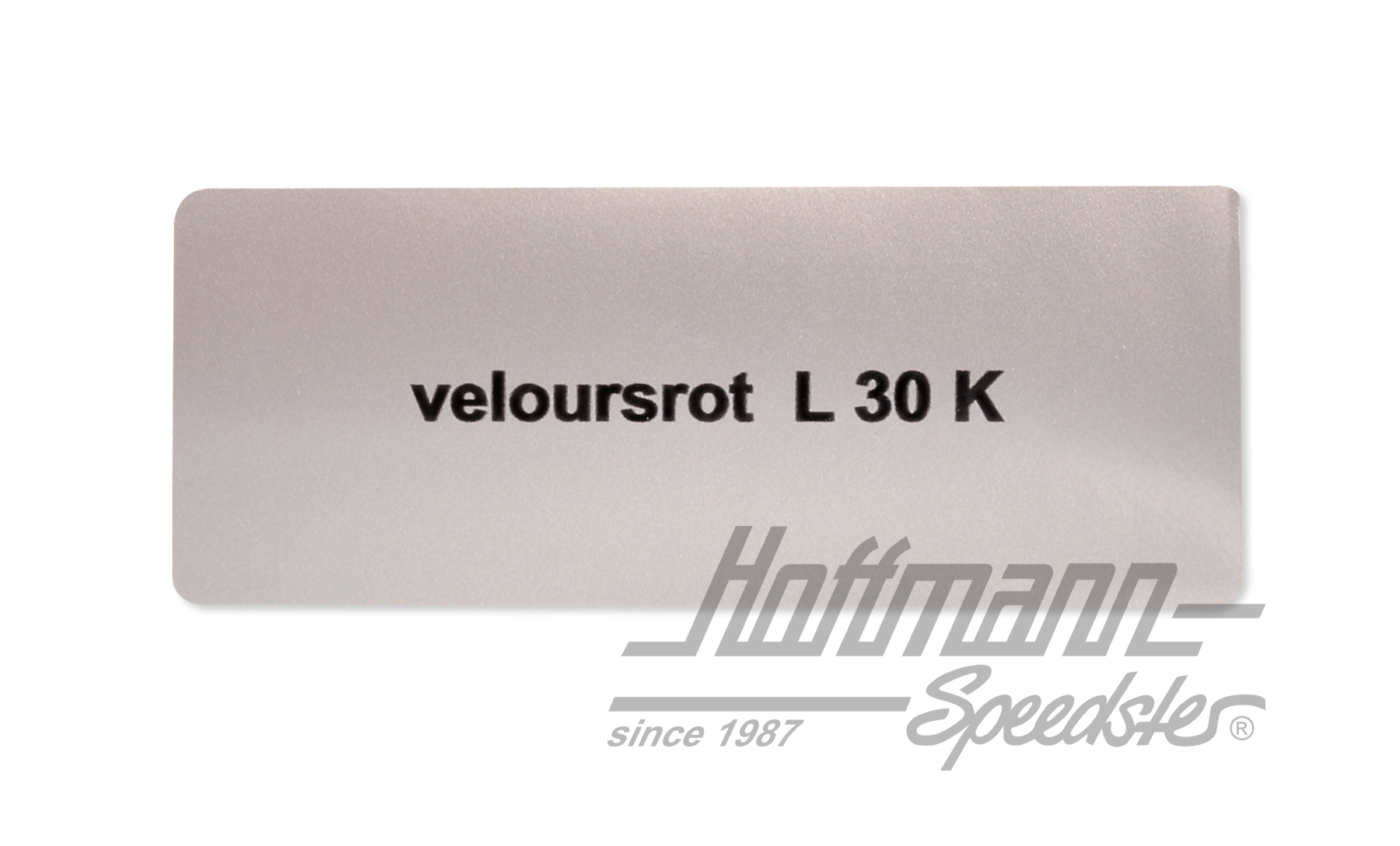 Aufkleber, Farbnummer L30K, veloursrot