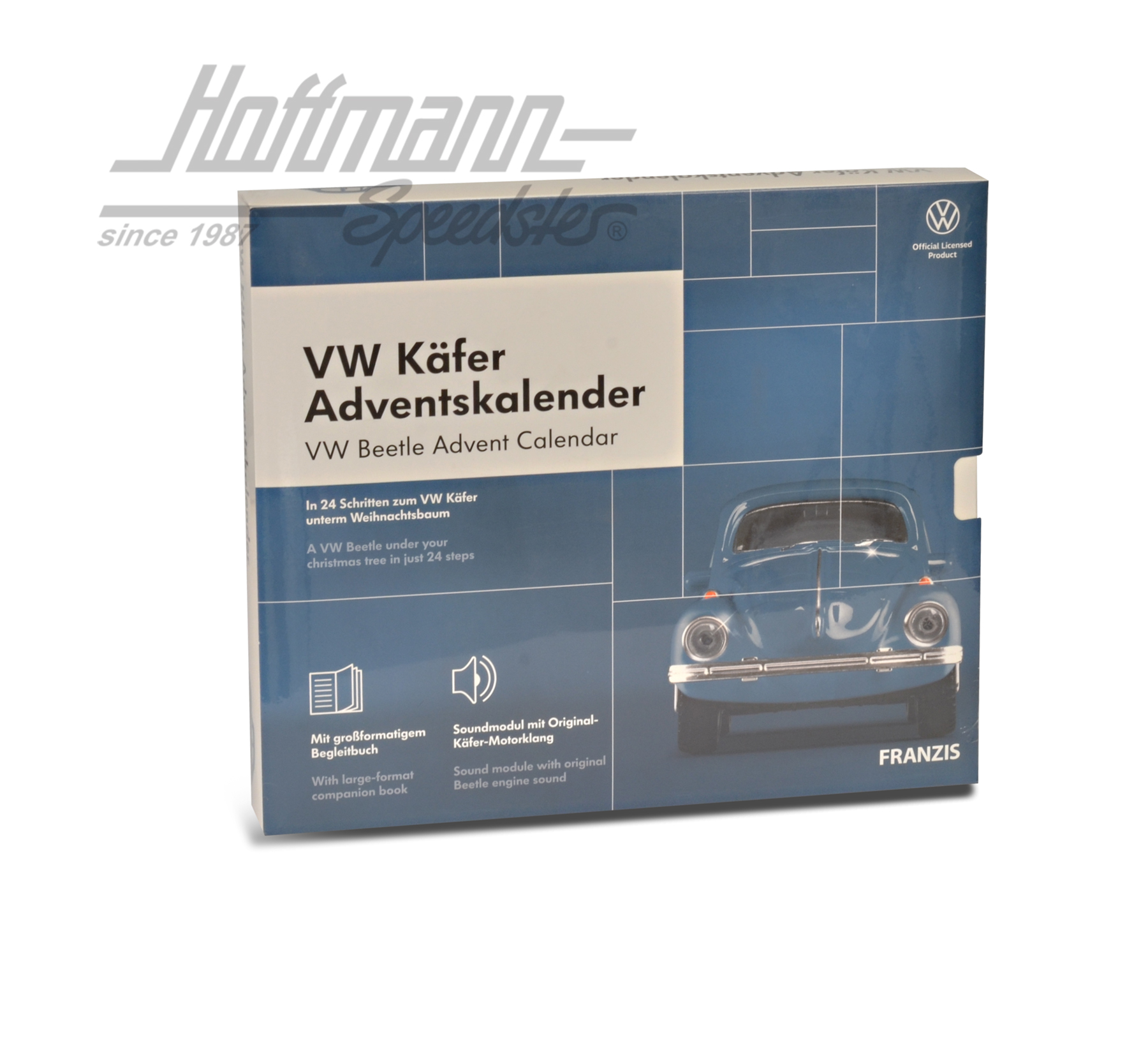 VW Käfer Adventskalender, mit Käfer