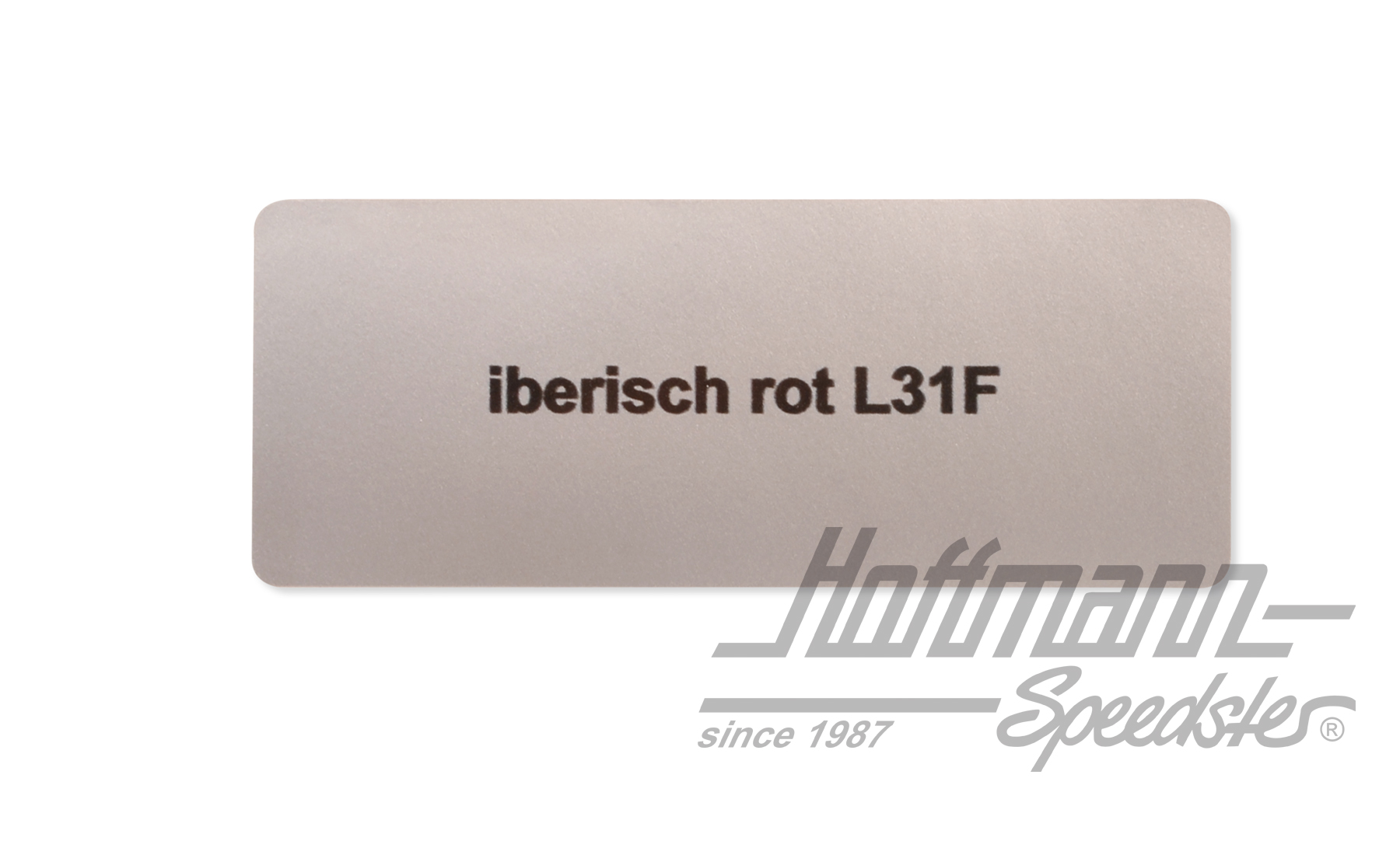 Aufkleber, Farbnummer L31F,iberisch rot