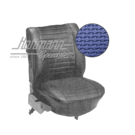Sitzbezüge, Cabrio, 73-75, Korbmuster, blau