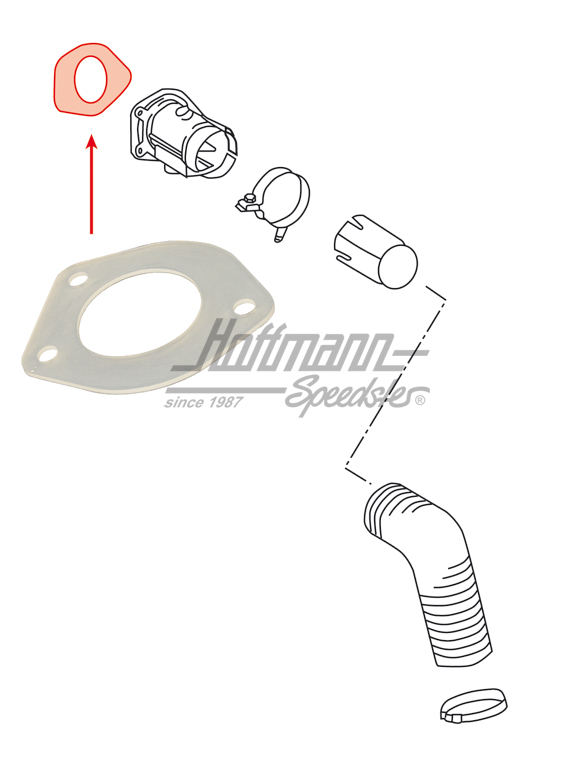 Dichtung, Heizklappenkasten, 911, 66-89