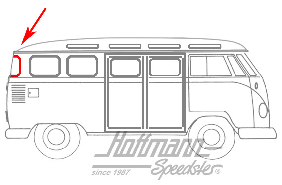 Eckscheibendichtung, Bus T1 Samba