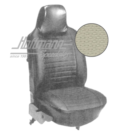 Sitzbezüge, Cabrio, 73-76, Korbmuster, altweiß