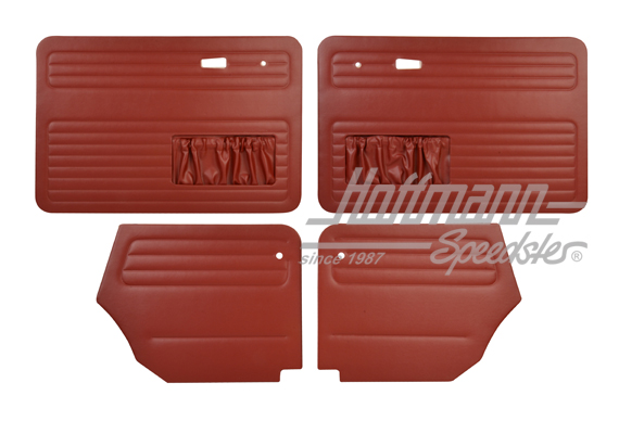 Tür- und Seitenverkleidungen, Cabrio, 66-72, rot